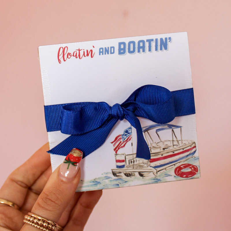 Floatin' and Boatin' Pontoon Boat Notepad