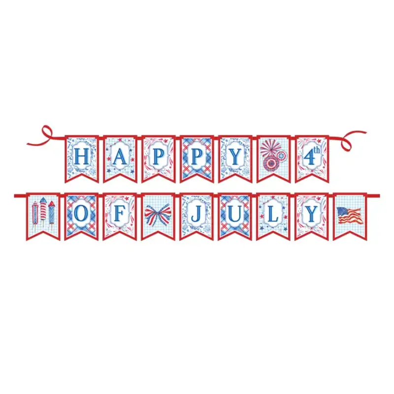 Happy 4th of July Party Banner