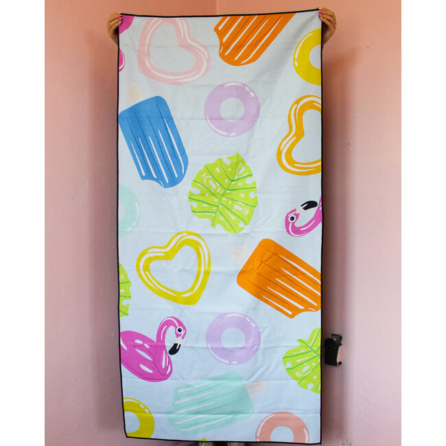 Geometry Beach Towel - Pool Party
