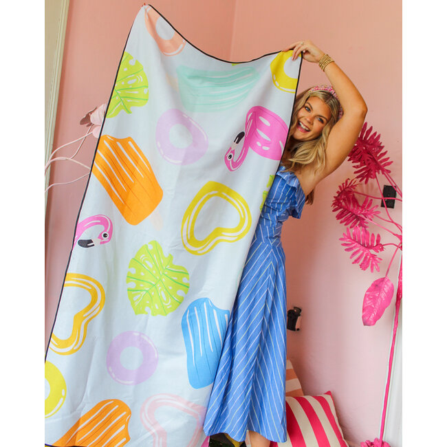 Geometry Beach Towel - Pool Party