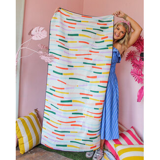 Geometry Beach Towel - Colorful Currents