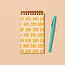 Goldfish Crackers Letterpress Spiral Pocket Size Notebook