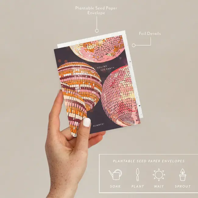 You're the Party Disco Birthday Card