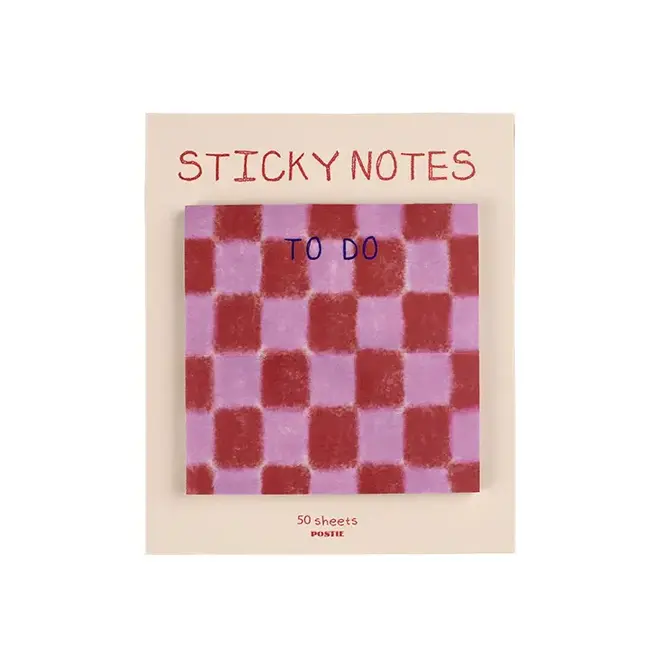 To Do Checkered Sticky Notes