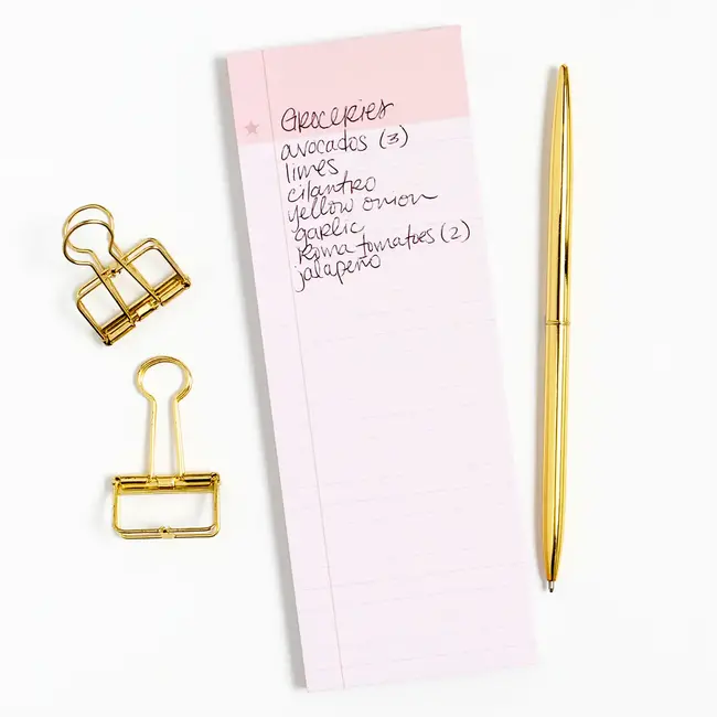 Pink List Notepad