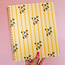 Floral Stripe Large Notebook