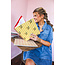 Floral Stripe Large Notebook