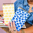 Blueberries Letterpress Spiral Pocket Size Notebook