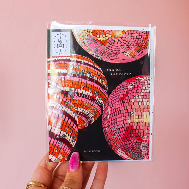 You're the Party Disco Birthday Card