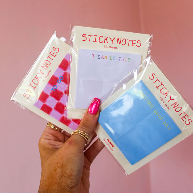 To Do Checkered Sticky Notes