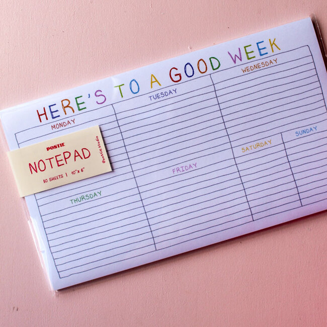 Here’s To A Good Week Desk Pad