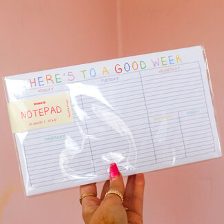 Postie Here’s To A Good Week Desk Pad