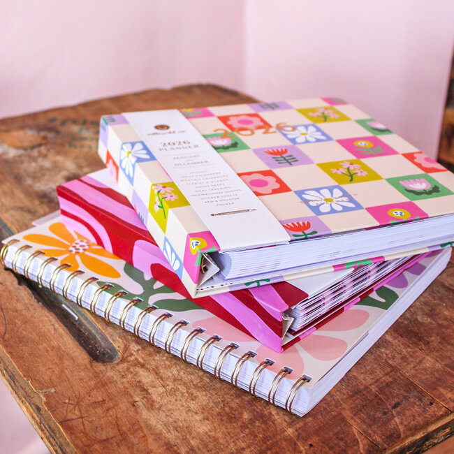 2026 Fullsize Softcover Planner, Primary Blooms