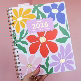 2026 Fullsize Softcover Planner, Primary Blooms