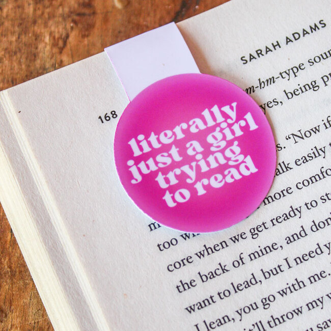 The Tiny Bookshelf Magnetic Bookmark Literally Just A Girl