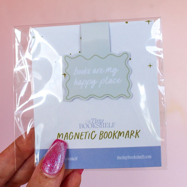 The Tiny Bookshelf Magnetic Bookmark Books Are My Happy Place