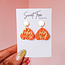 Smokey Mascot Earrings | Tennessee, Game Day, Orange Gold
