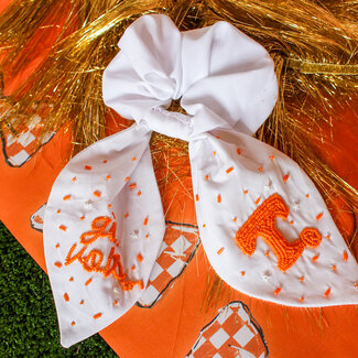 University of Tennessee Beaded Scrunchie