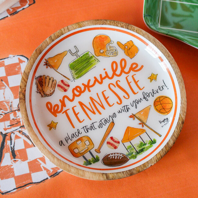 Knoxville, TN Wood/Enamel Small Tray
