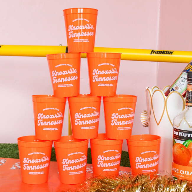Greetings from Knoxville Tennessee Stadium Cups