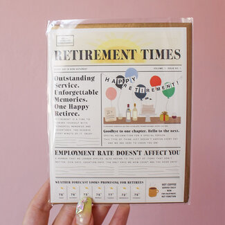 Retirement Times Greeting Card
