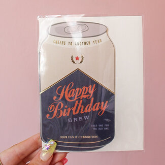 Birthday Brew Die-Cut Greeting Card