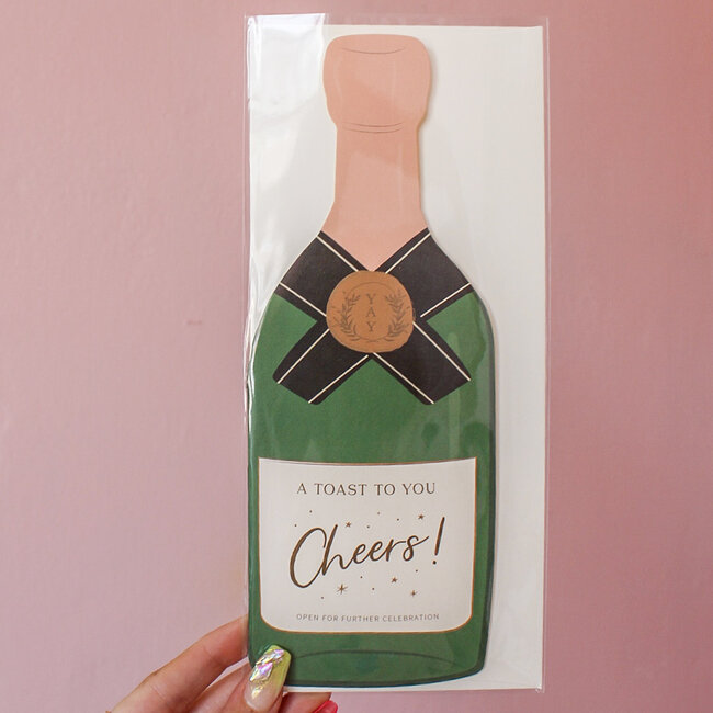 A Toast To You Champagne Card