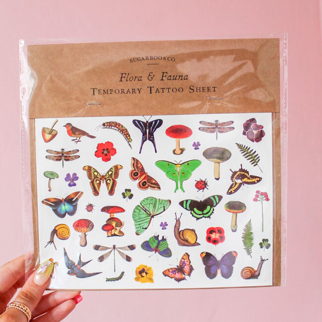 Flora and Fauna Temporary Tattoos