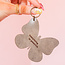 Everything is Possible Leather Butterfly Keychain