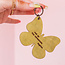 Adventure Leather Butterfly Keychain