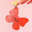 Follow Your Bliss Leather Butterfly Keychain