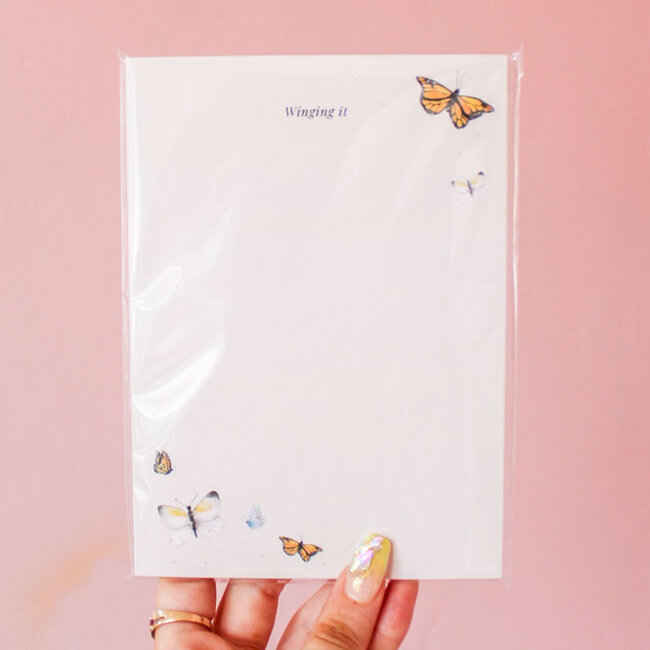 Winging It Butterfly Notepad