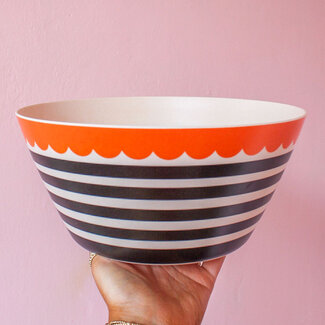 Striped Reusable Bamboo Bowl