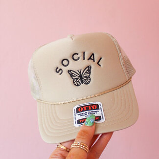 Social Butterfly Foam Trucker