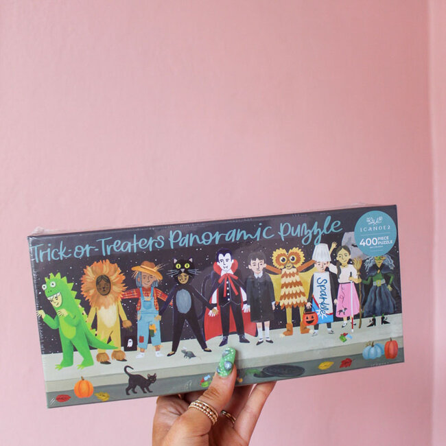 Trick-Or-Treaters - 400 Piece Panoramic Jigsaw Puzzle