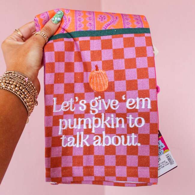 Pumpkin To Talk About Dish Towel