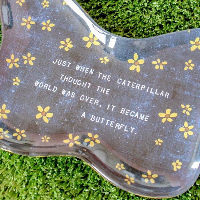 Just When the Caterpillar Thought Small Butterfly Plate
