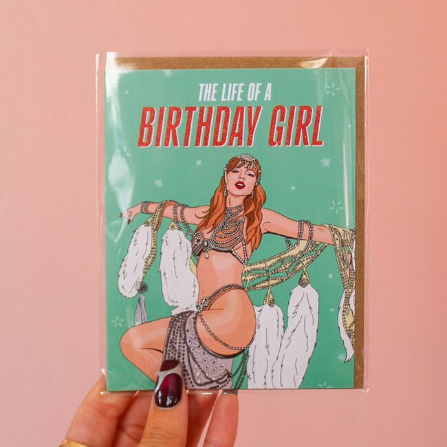 The Life of a Birthday Girl Card