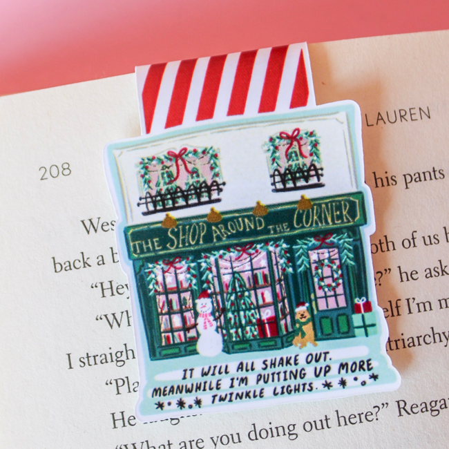 Christmas Shop Around the Corner Magnetic Bookmark