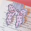 Makerie Day Magnetic Bookmark Pink Polka Dot Bow