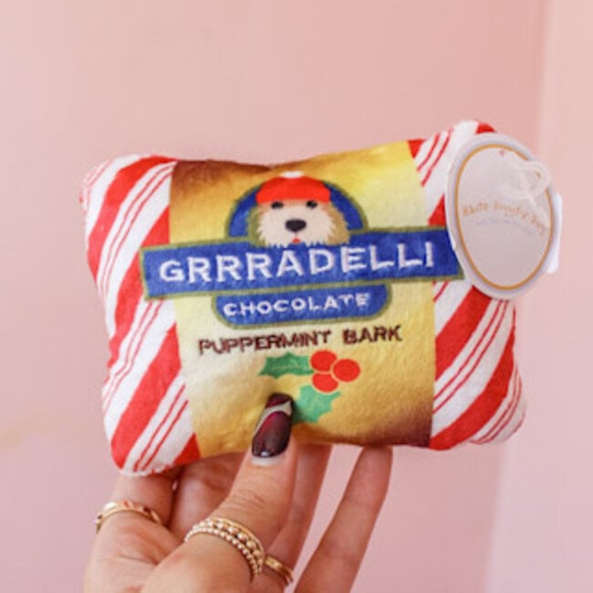 Grrradelli Puppermint Bark Square Haute Diggity Dog Toy