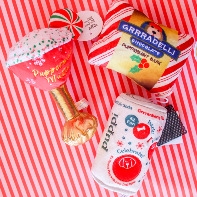 Grrradelli Puppermint Bark Square Haute Diggity Dog Toy