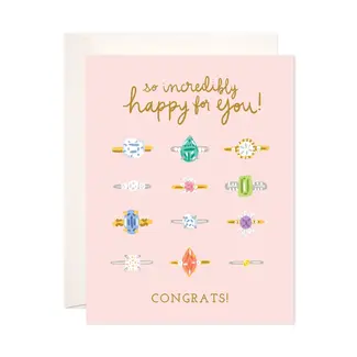 Congrats With Rings Card