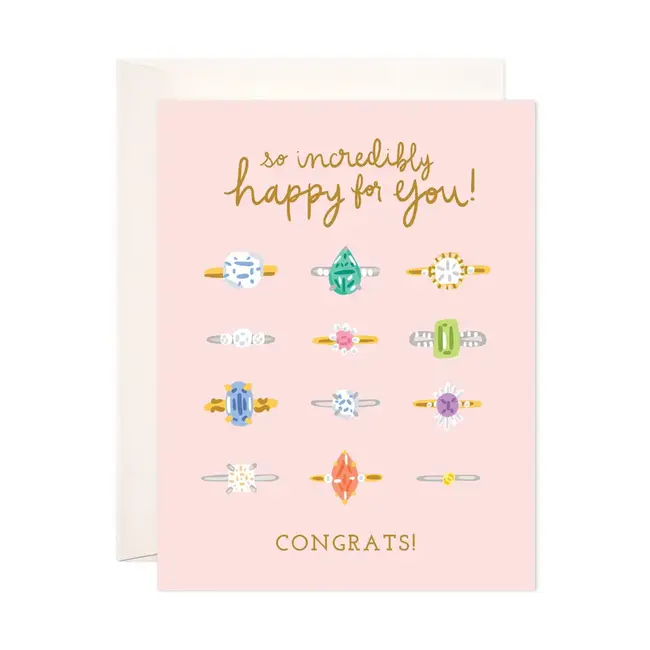 Congrats With Rings Card