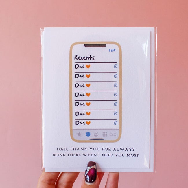 Dad's Calls Card