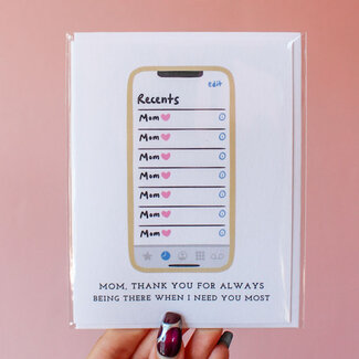 Mom's Calls Card