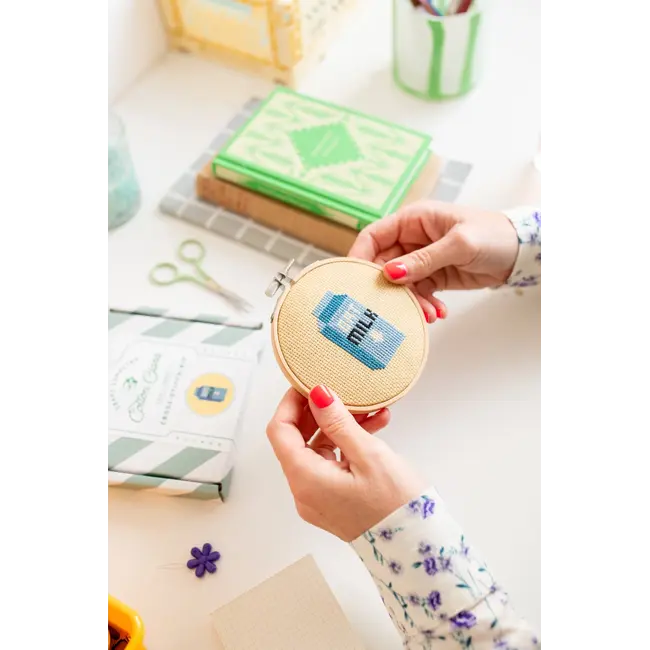 Oat Milk Cross Stitch Kit