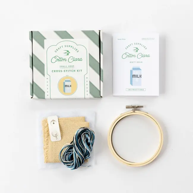 Oat Milk Cross Stitch Kit