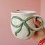 Green Bow Handle Mug