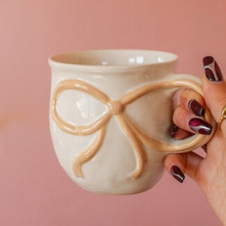 Yellow Bow Handle Mug